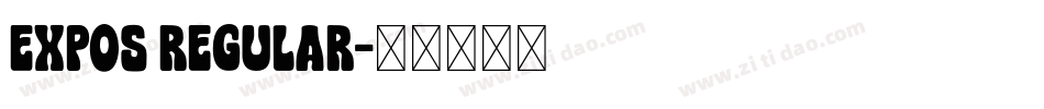 Expos Regular字体转换